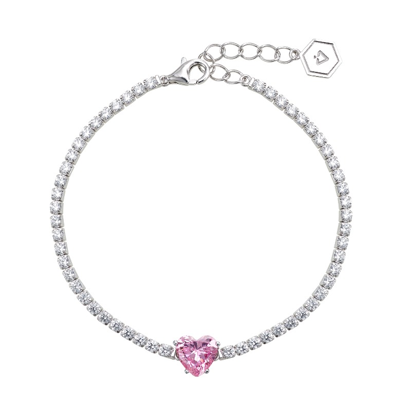Le Voilier Bisou Heart Bracelet_Pink VO013